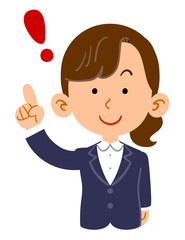 気がつく女性　若者　ビジネス
