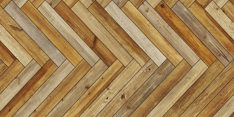 Seamless wood parquet texture horizontal herringbone dark brown
