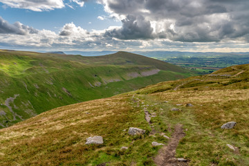 North Pennine landscape at the High Cup Nick in Cumbria, England, UK
