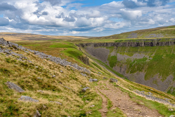 Fototapeta premium North Pennine landscape at the High Cup Nick in Cumbria, England, UK