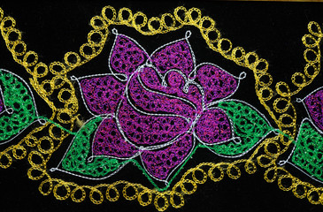 Folk Tajik colorful embroidery – suzani, carpet