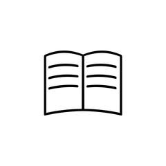 open book icon. vector illustration