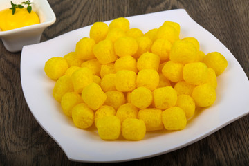 Cheese corn balls