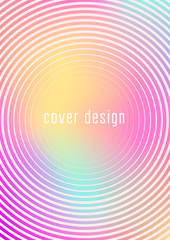 Minimalistic cover template set with gradients