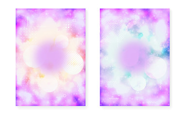 Luminous cover with liquid neon shapes. Purple fluid. Fluorescen