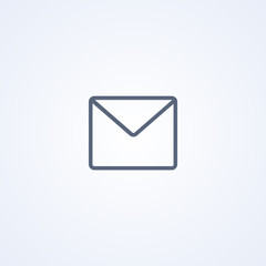 Email, mail, envelope, vector best gray line icon