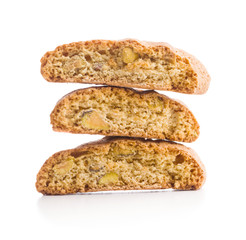 Sweet cantuccini biscuits.