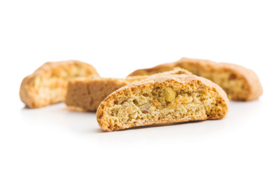 Sweet cantuccini biscuits.