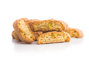 Sweet cantuccini biscuits.