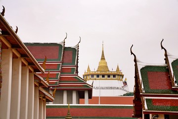 Wat Saket as landmark of Bangkok Thailand