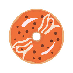 Donut on white background for graphic and web design, Modern simple vector sign. Internet concept. Trendy symbol for website design web button or mobile app