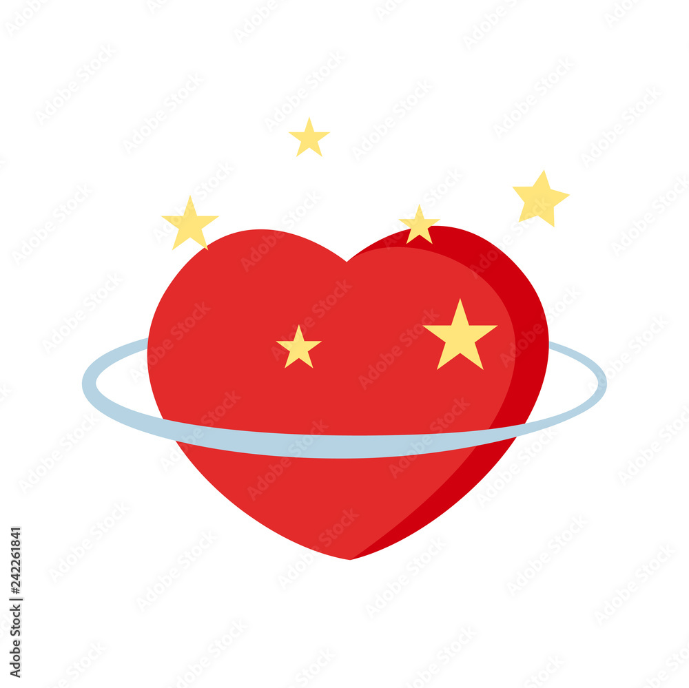 Poster valentines day heart icon on white background for graphic and web design, modern simple vector sign.