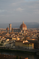 Fototapeta na wymiar Coucher de soleil sur Florence