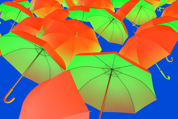 Fototapeta na wymiar ombrelli geometria 4