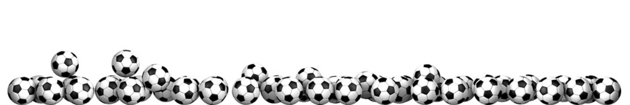 soccer balloon frame on a white background