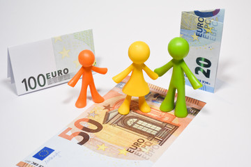 famille famillial parent enfant argent euro
