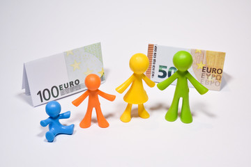 famille famillial parent enfant argent euro