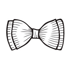 Sketch Bow With Ribbon