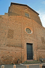 Italy, Ravenna, old Saint Domenico church in Cavour street.