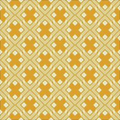 Norway fairisle seamless pattern design in vector