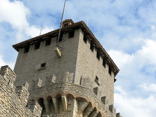 View of the tower of Prima Torre, Republic  of San Marino, Italy