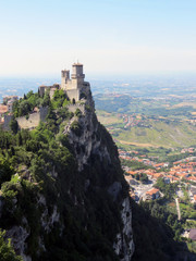 Guaita Tower on the top of Monte Titano,  Republic of San Marino, Italy