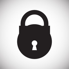 Lock icon on white background for graphic and web design, Modern simple vector sign. Internet concept. Trendy symbol for website design web button or mobile app