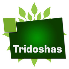 Tridoshas Leaves Circular Squares Text 