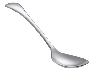 Spoon isolated on white. Realistic Vector 3d illustration