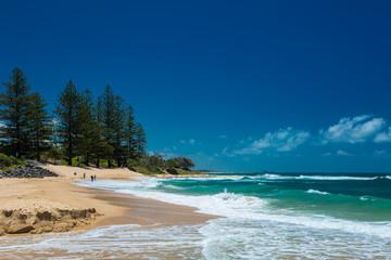 Hot sunny day at Moffat Beach Calundra, Queensland, Australia