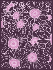 floral pattern with flowers