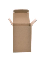 The open cardboard box