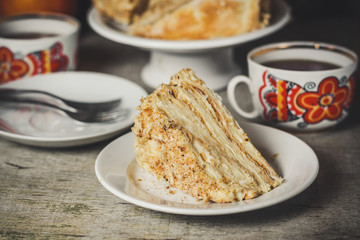 cake layers with cream 