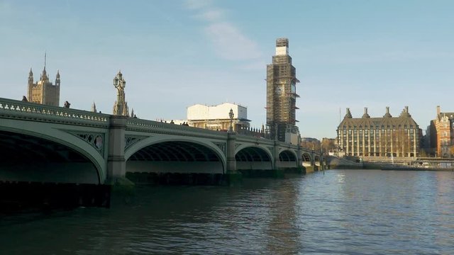Westminster Bridge, Big Ben and Portcullis House, London