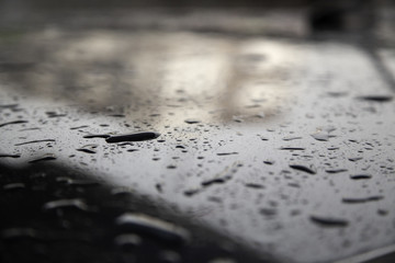 Rain on ground