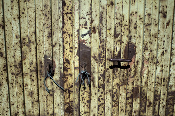 Metal rusty door