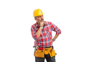 Builder analyzing with focused expression.