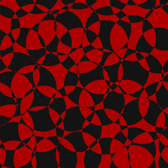 Circles separated by color. Abstract geometric background.