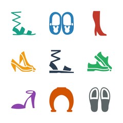 9 shoe icons
