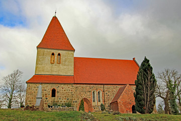 Fototapeta premium Dorfkirche Zehna (13. Jh., Mecklenburg-Vorpommern)