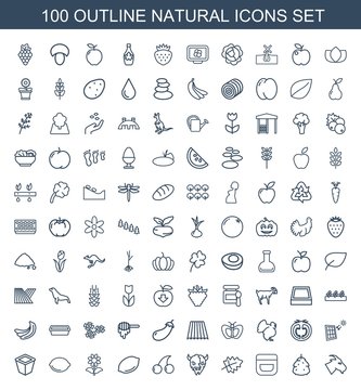 100 natural icons
