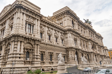 Piazza Cavour, Prati district, and the Palace of Justice (popularly called in Italian Palazzaccio),...