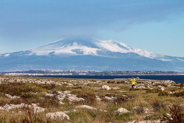 Neve sull'Etna