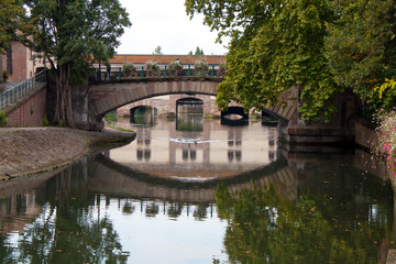 Fototapeta premium Water canal in Strasbourg
