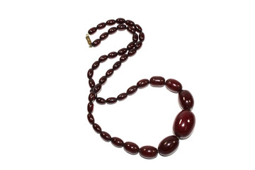 Large Red Amber Necklace