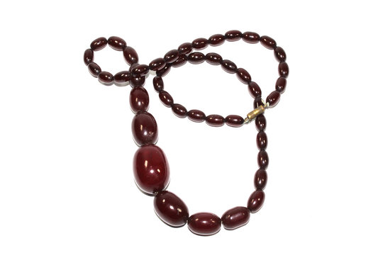 Large Red Amber Necklace