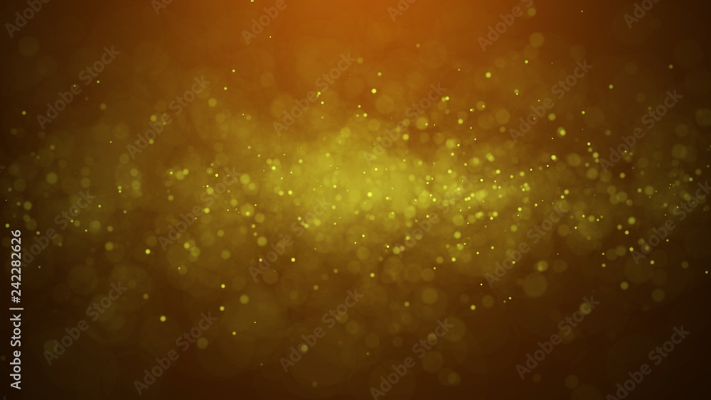 Poster dust particles. abstract background of particles. 3d rendering. dots background. futuristic digital 
