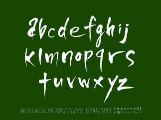 벡터 문자 / 손으로 쓴 글씨체