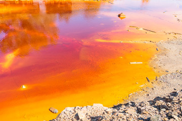Remains of the old mines of Riotinto in Huelva (Spain)