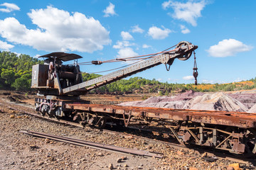 Remains of the old mines of Riotinto in Huelva (Spain)
